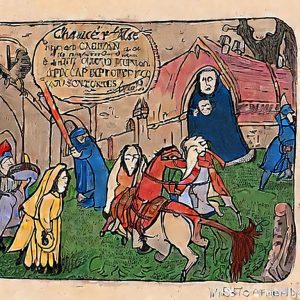 Cartoon Picture of Chaucers Canterbury Tales