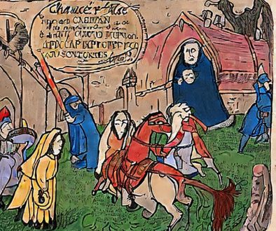 Cartoon Picture of Chaucers Canterbury Tales